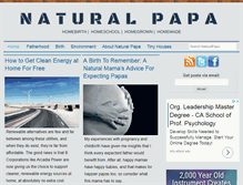 Tablet Screenshot of naturalpapa.com